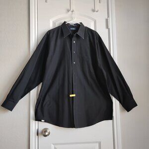 Puritan Men's Long Sleeve Black Dress Shirt Size 17.5 34-35